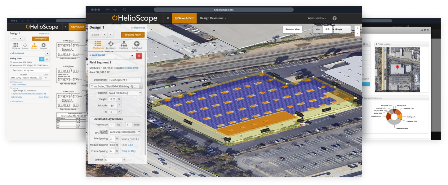 HelioScope Solar Design Software - Accurate C&I PV Design Tools for Up to 1.25 MW Solar Design Software
