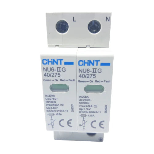 CHINT Surge Arrestors 2P-40KA/275V Surge Arrestors AC